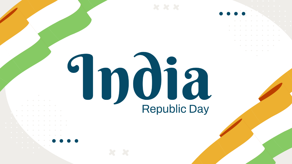 Republic Day White Background Template