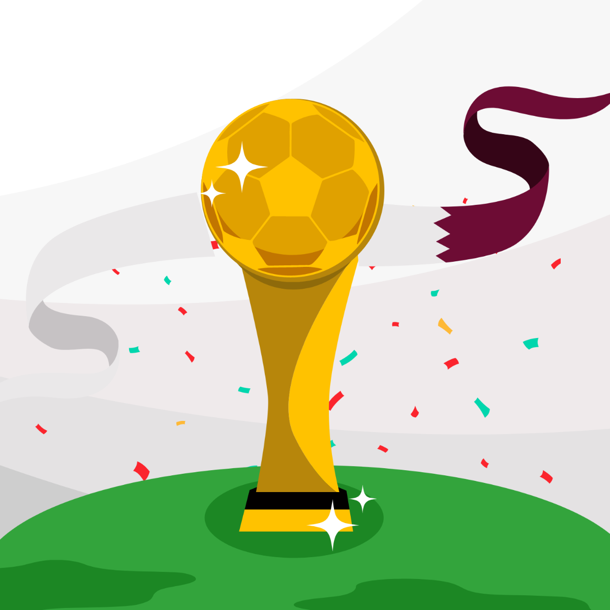 World Cup 2022 Celebration Vector Template