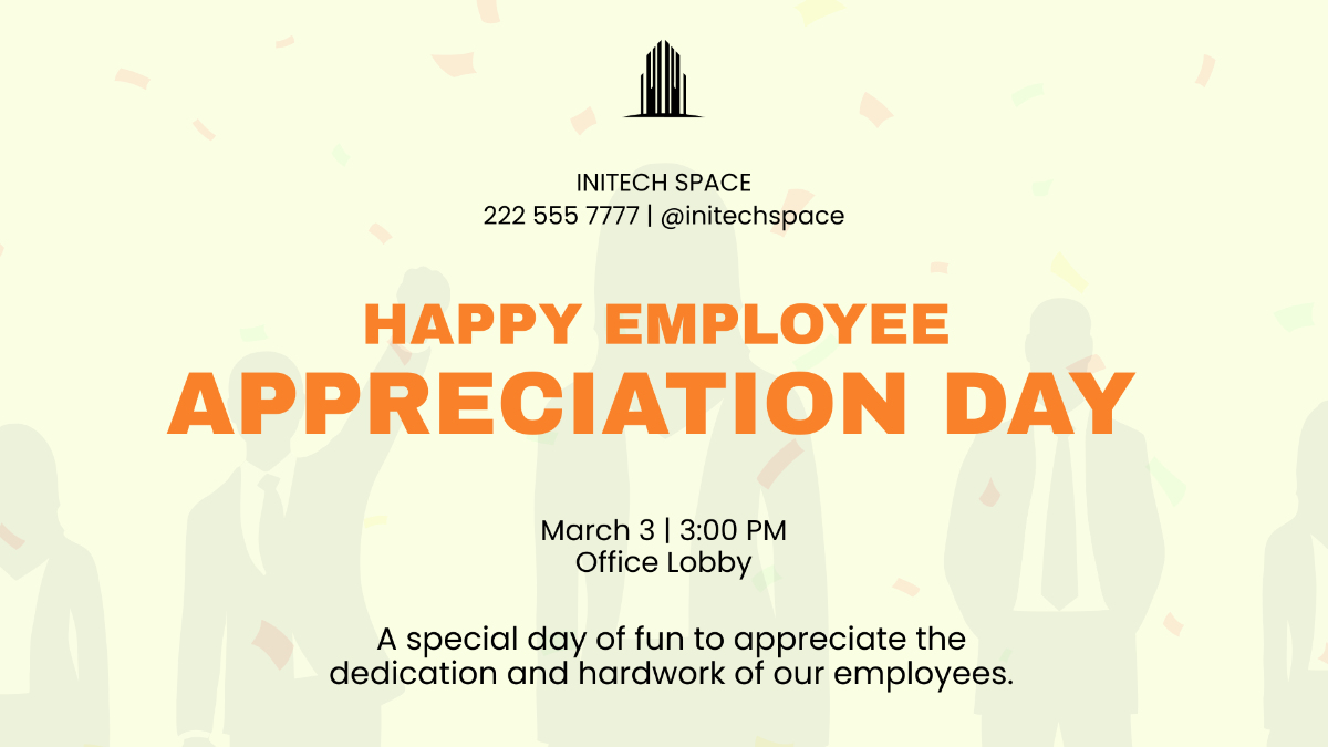 Employee Appreciation Day Flyer Background Template