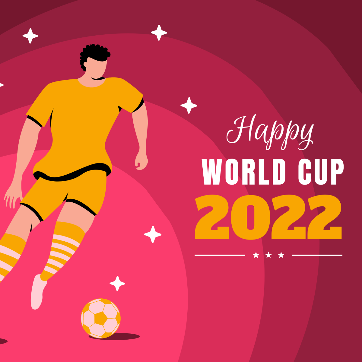 Happy World Cup 2022 Vector Template