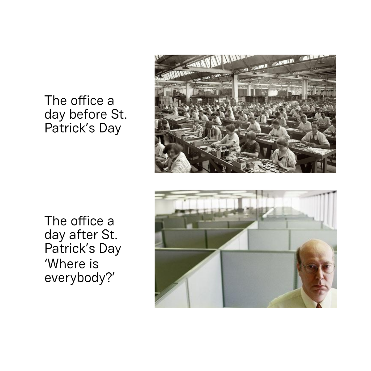 Free St Patrick's Day Office Meme