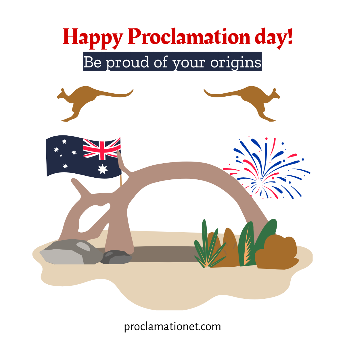 Proclamation Day Flyer Vector Template