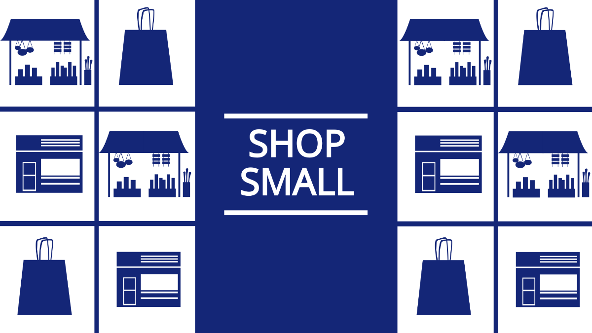 Free Small Business Saturday Design Background Template