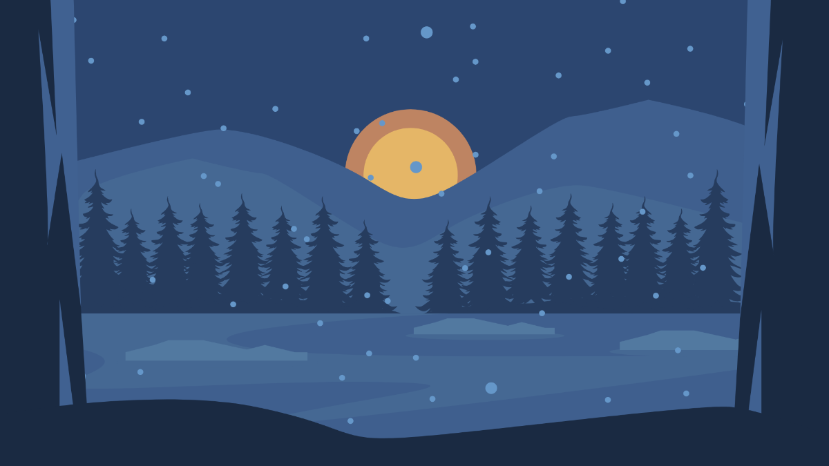 High Resolution Winter Solstice Background Template