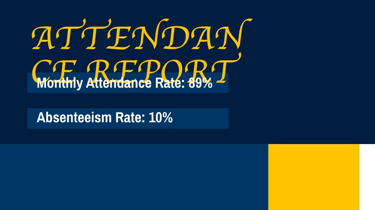 Free Monthly Report Presentation Template to Edit Online