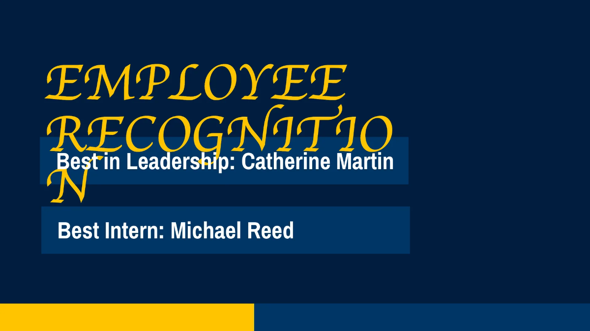 Free Monthly Report Presentation Template to Edit Online