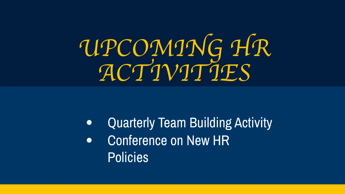 Free Monthly Report Presentation Template to Edit Online