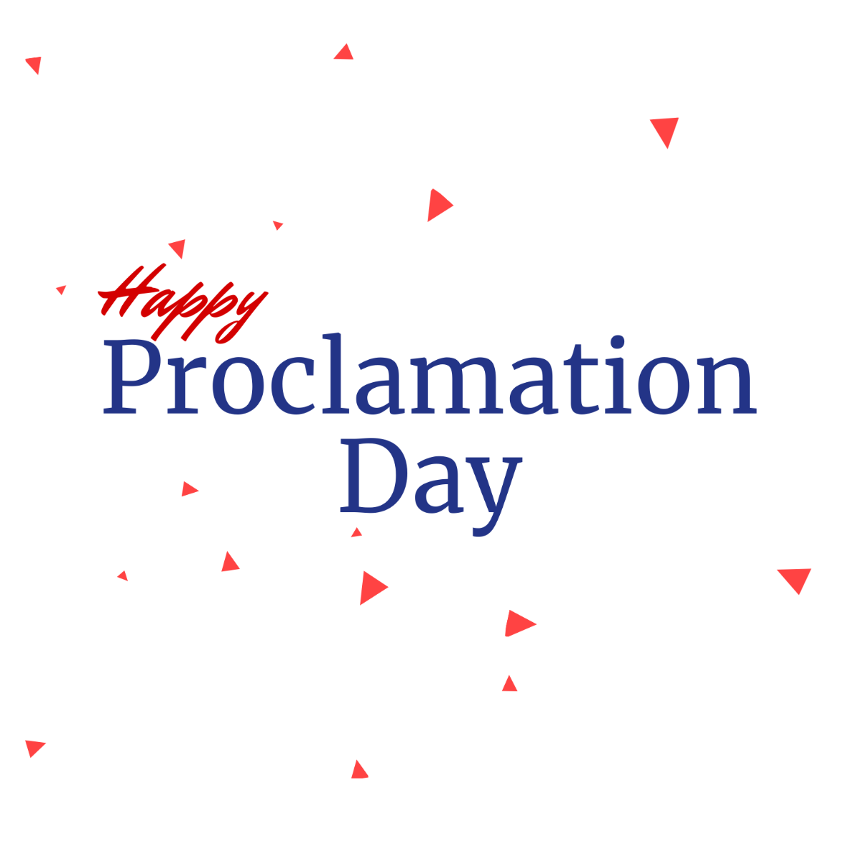 Proclamation Day Vector Template