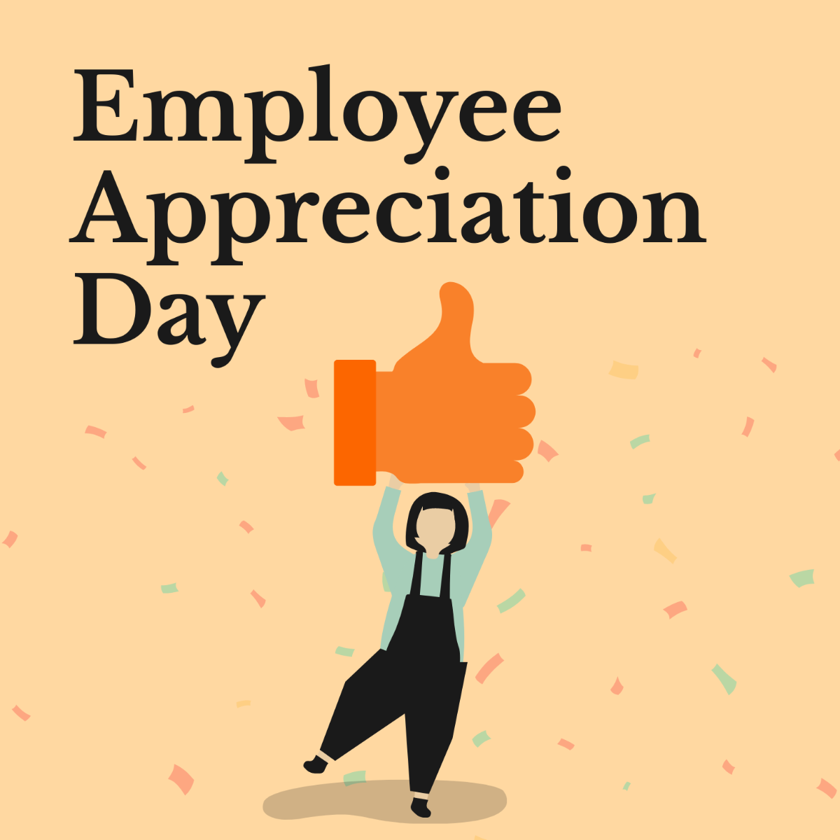 Employee Appreciation Day Illustration Template