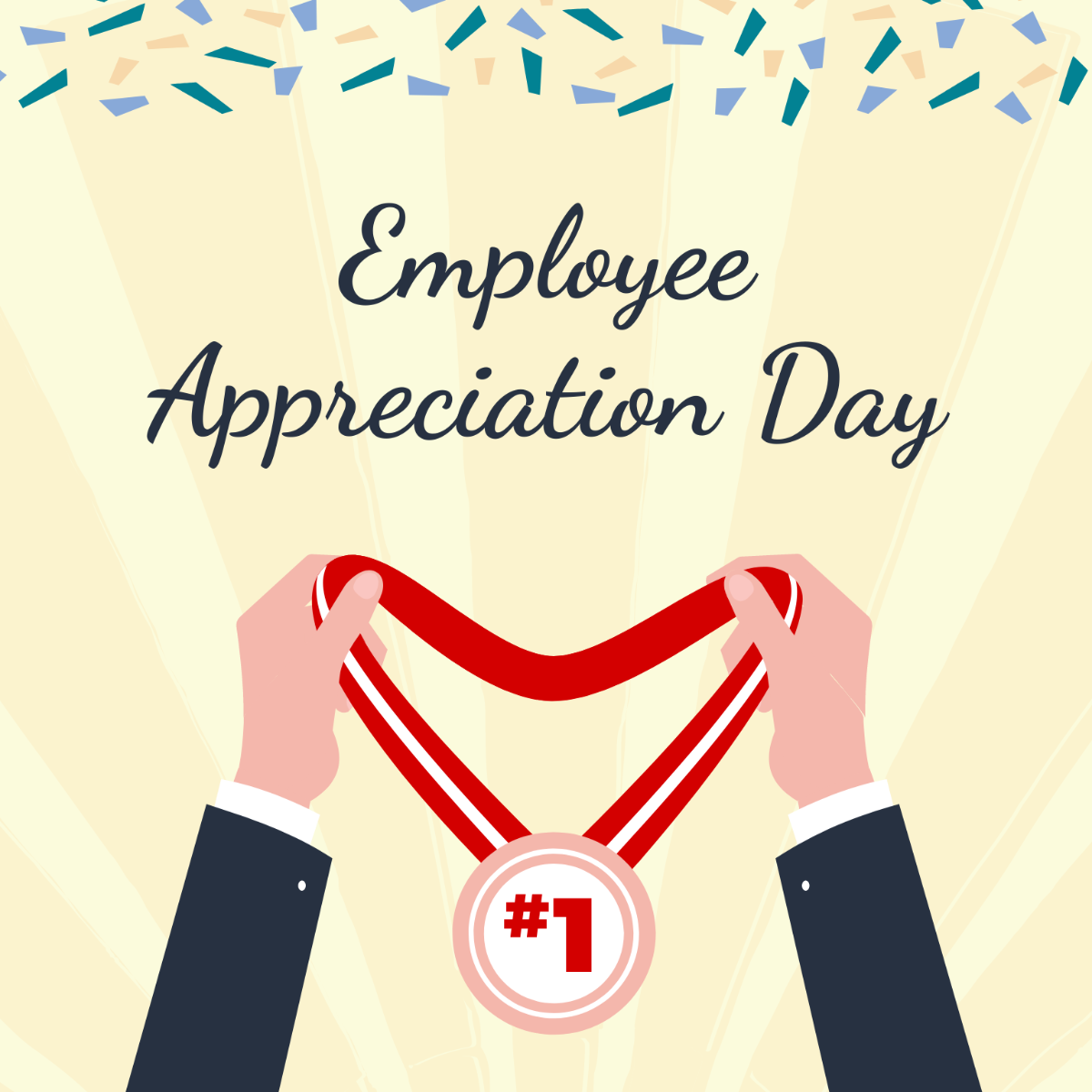 Employee Appreciation Day Celebration Vector Template