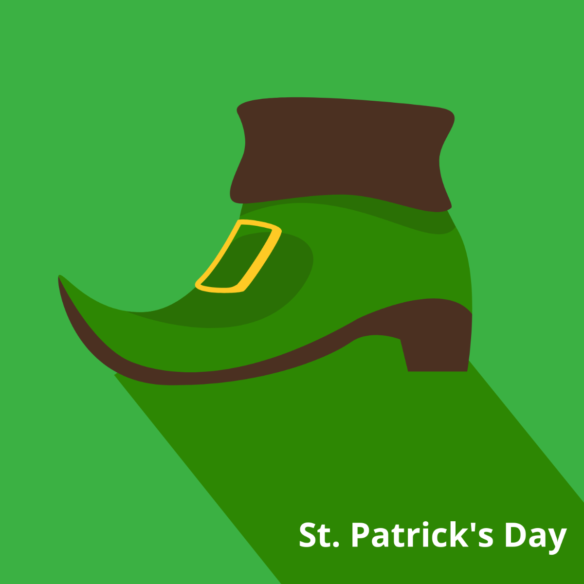 Free St. Patrick's Day Flat Design Vector Template