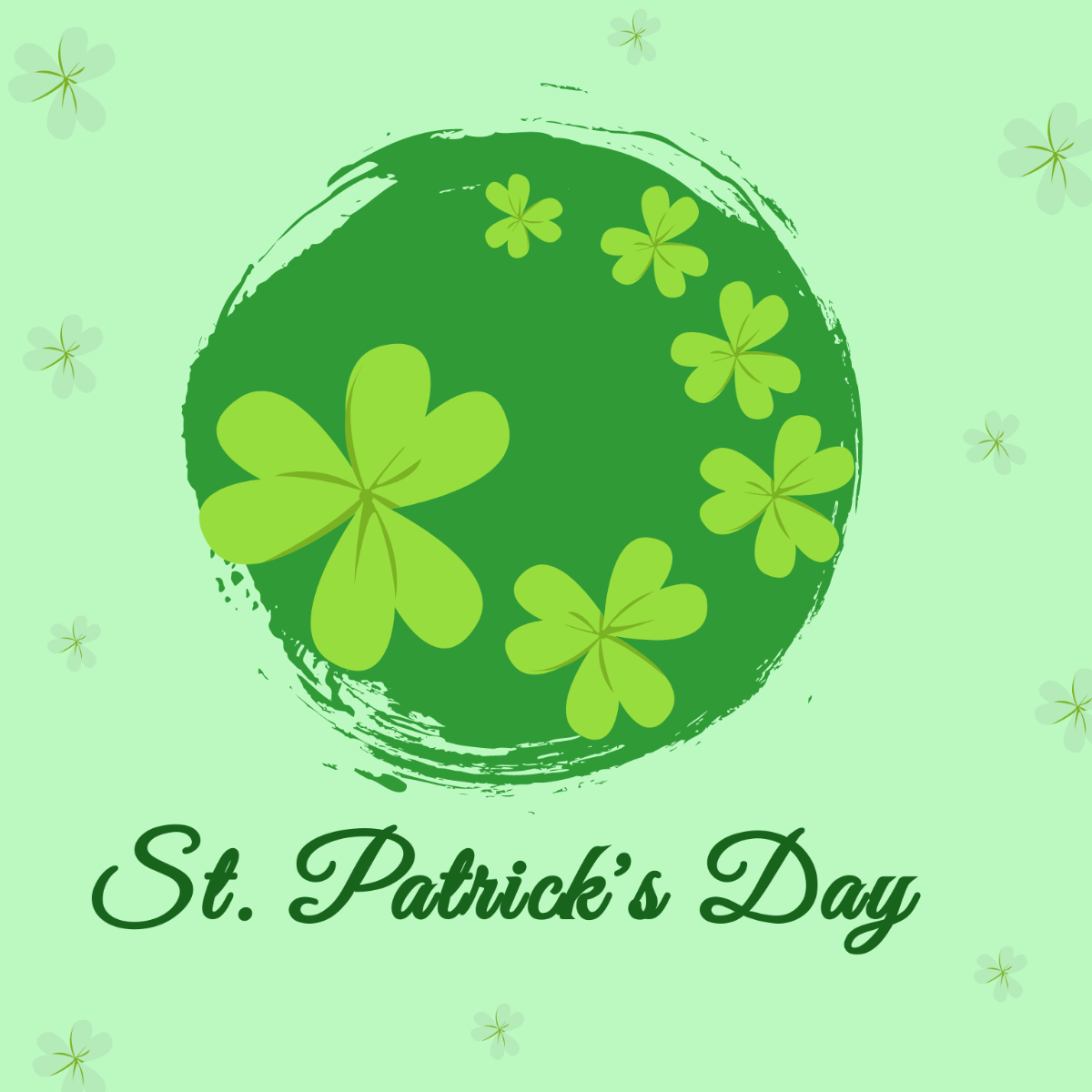 Free St. Patrick's Day Logo Vector Template