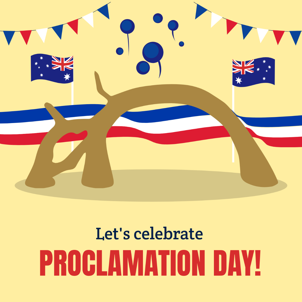 Free Proclamation Day Celebration Vector Template