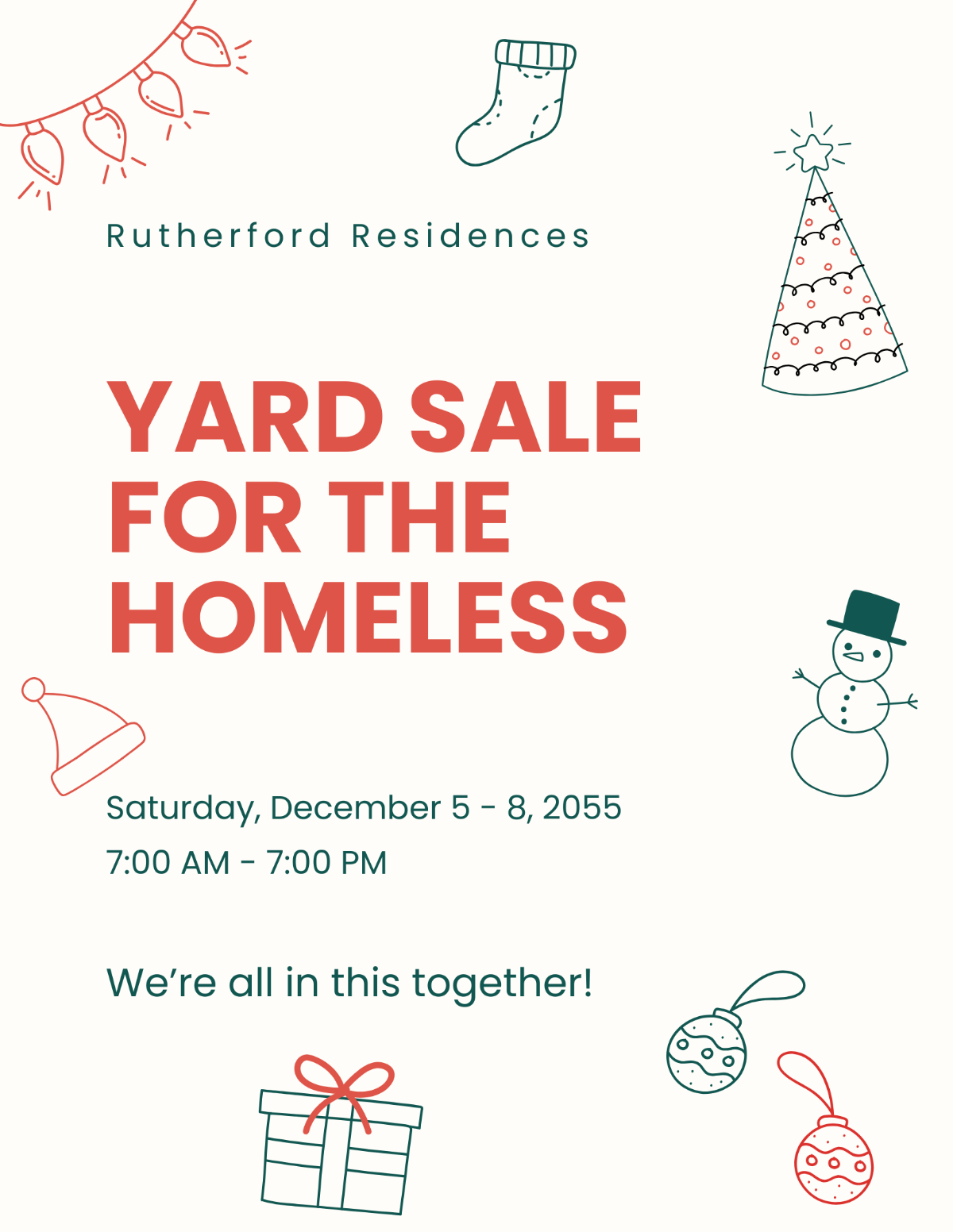 Yard Sale Donation Flyer Template - Edit Online & Download