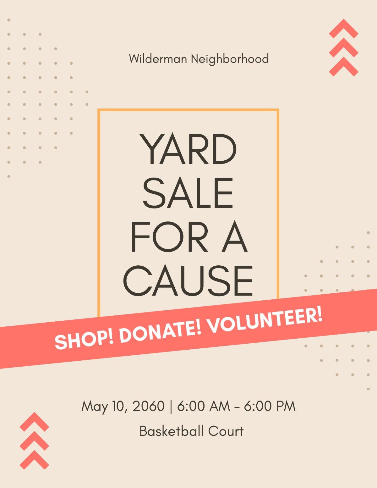 Benefit Yard Sale Flyer Template - Edit Online & Download