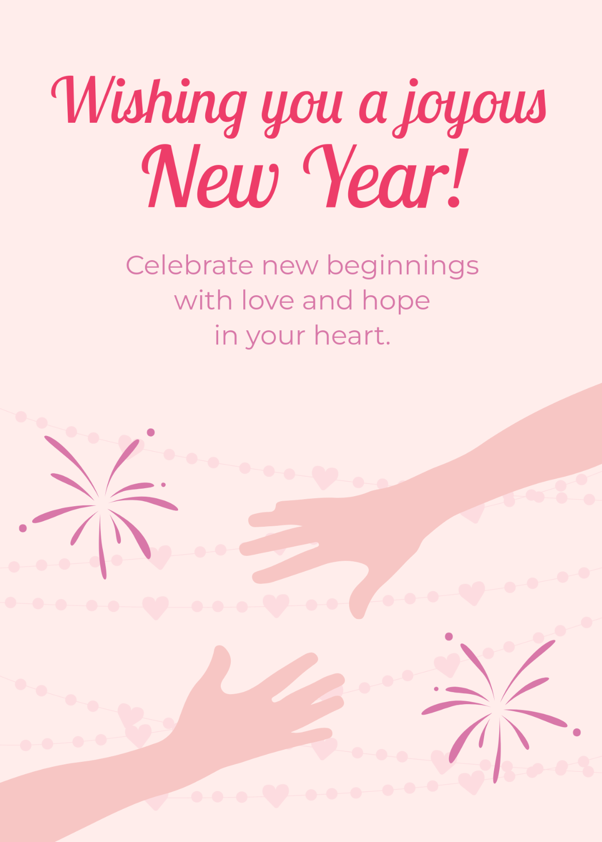 Free New Year's Day Greeting Template - Edit Online & Download