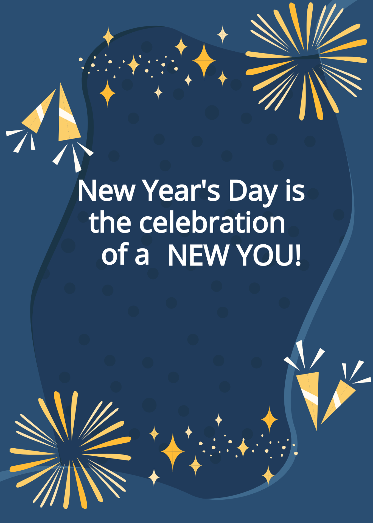 New Year's Day Greeting Template