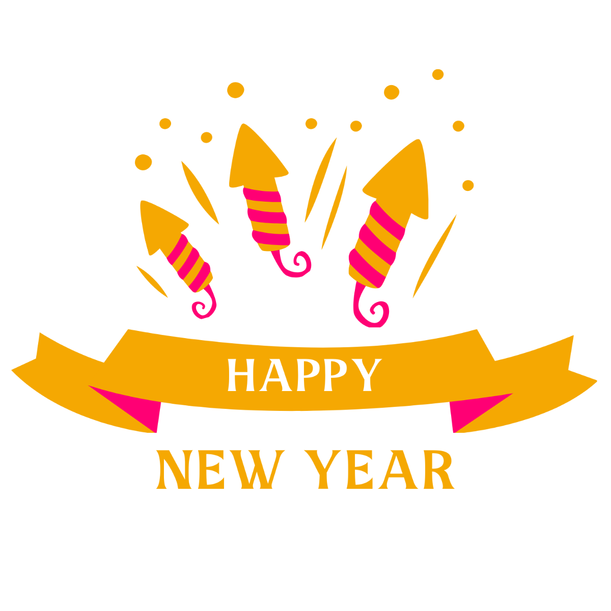 Happy New Year's Eve Clipart Template