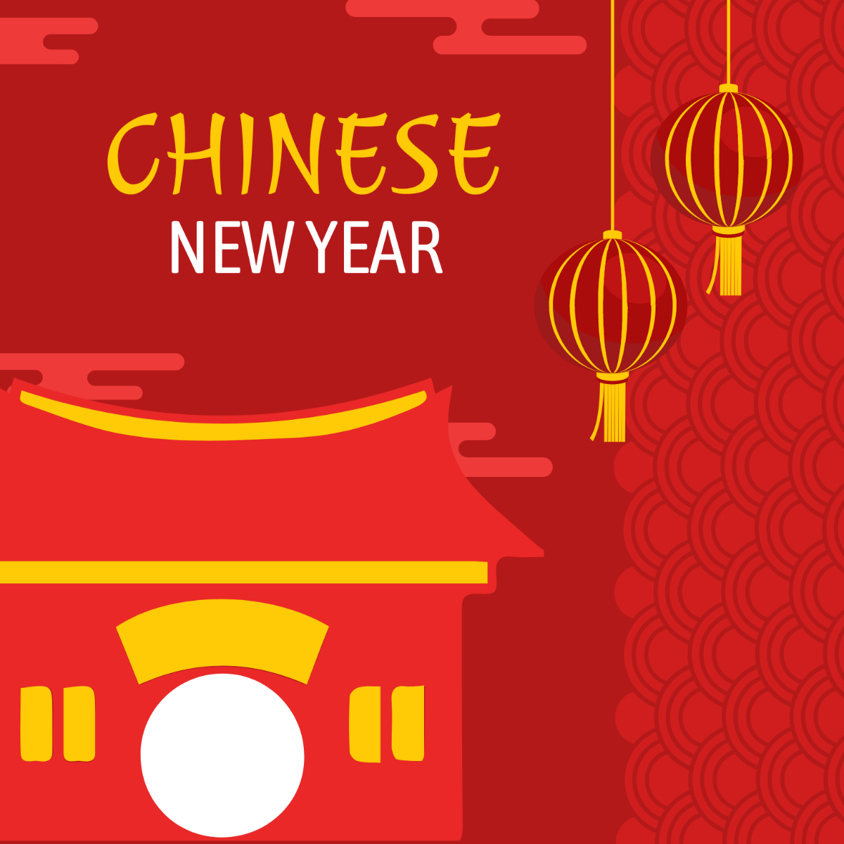Free Chinese New Year Illustration Template