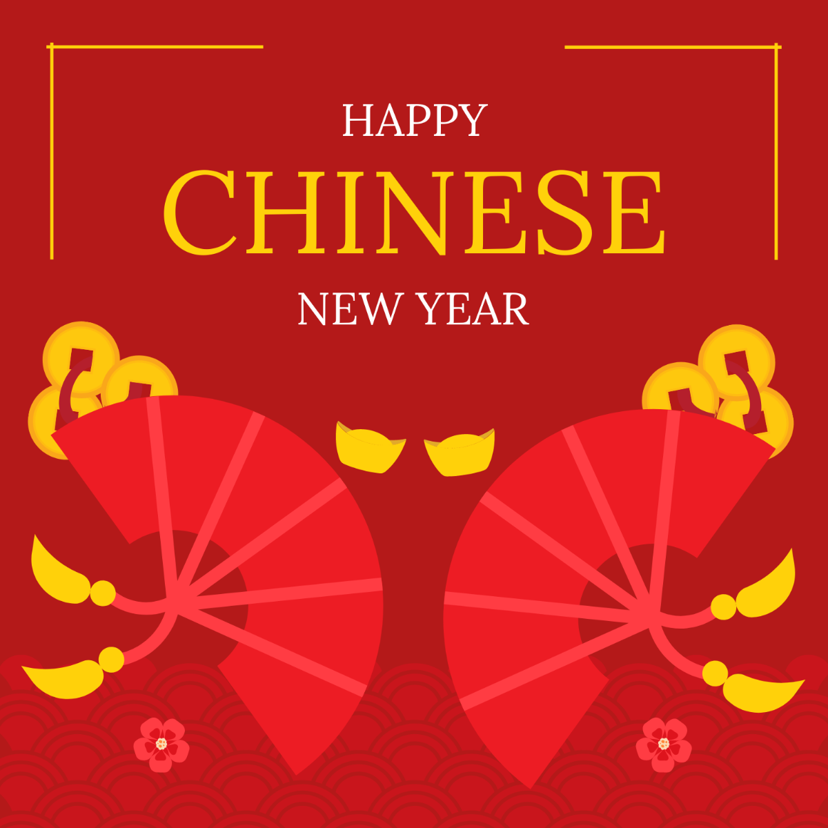 Chinese New Year Celebration Vector Template
