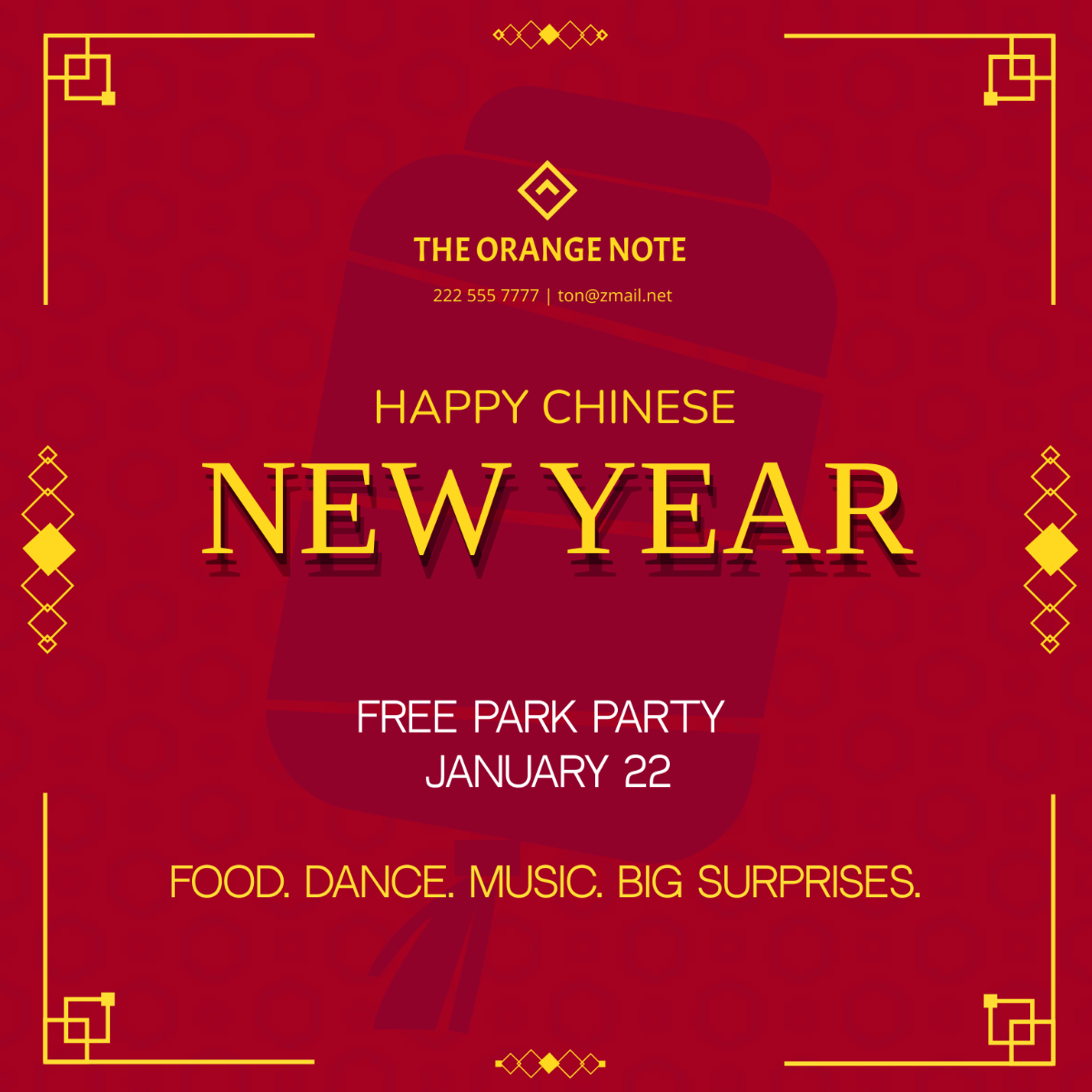 Chinese New Year Flyer Vector Template - Edit Online & Download