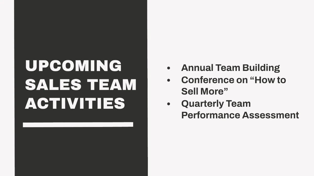 Free Sales Report Presentation Template to Edit Online