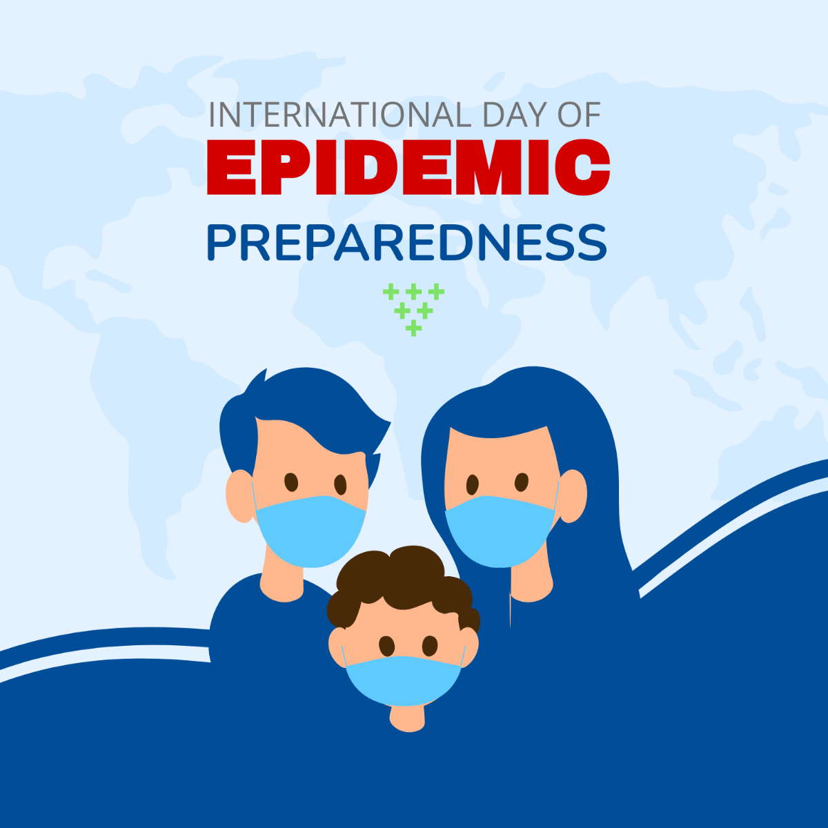 Free International Day of Epidemic Preparedness Vector Template