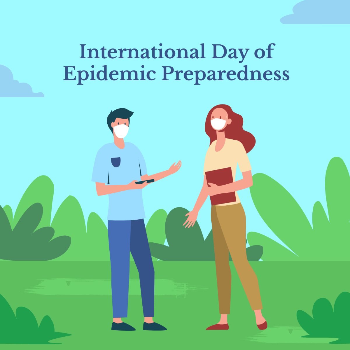 Free International Day of Epidemic Preparedness Illustration  Template
