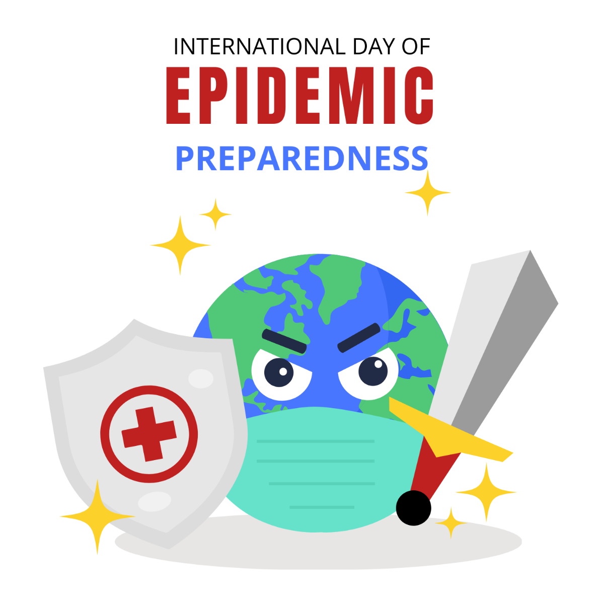 International Day of Epidemic Preparedness Clipart Vector Template