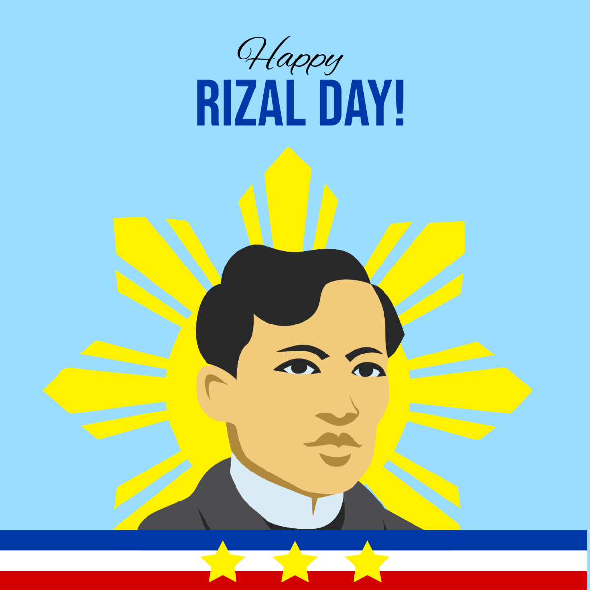 Rizal Day Vector Template
