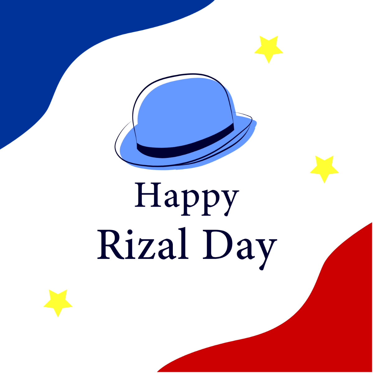Happy Rizal Day Vector Template