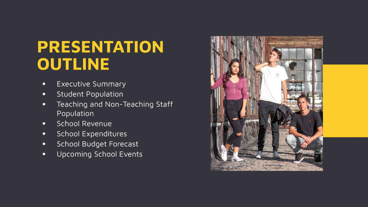 Free School Budget Presentation Template to Edit Online