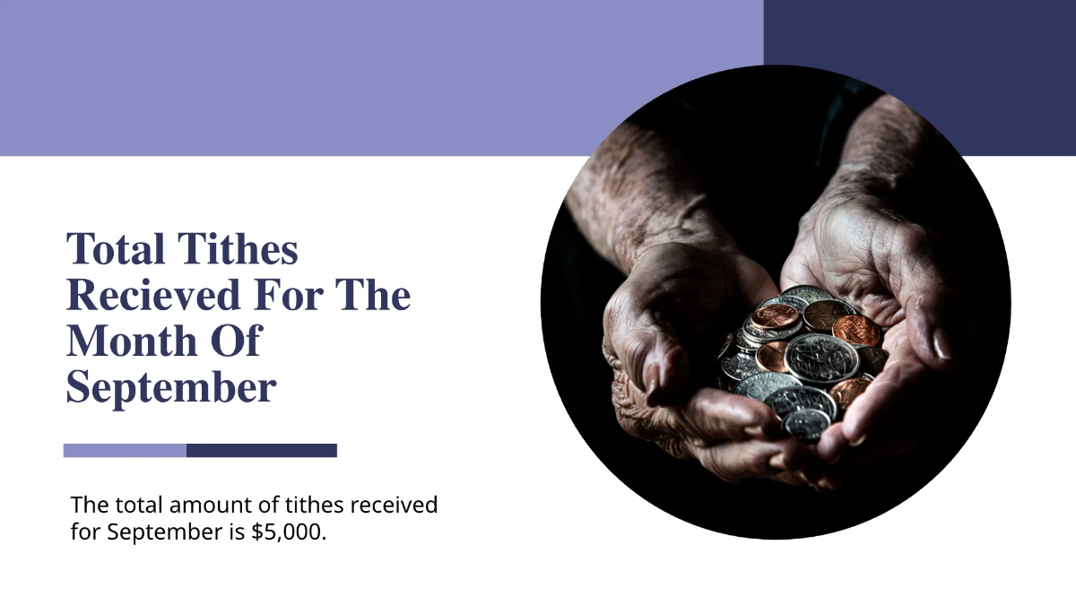 Free Church Budget Presentation Template to Edit Online