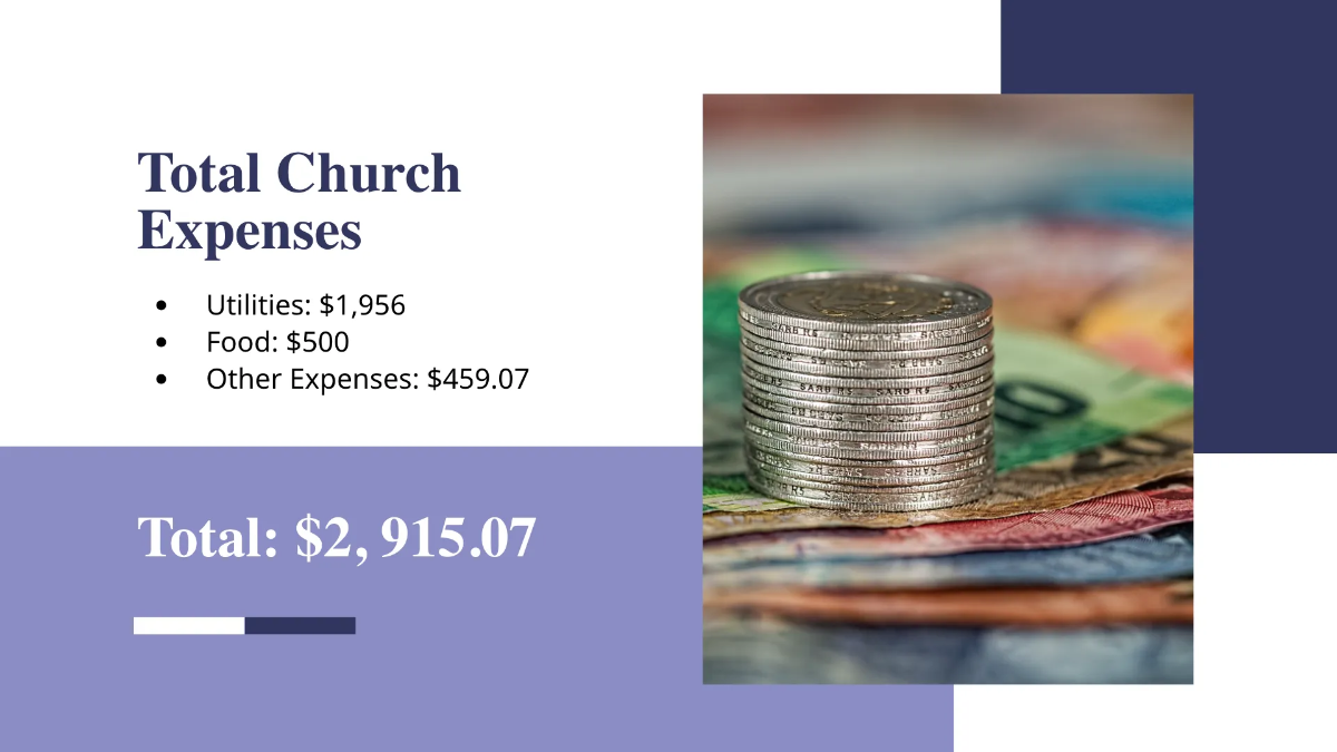 Free Church Budget Presentation Template to Edit Online