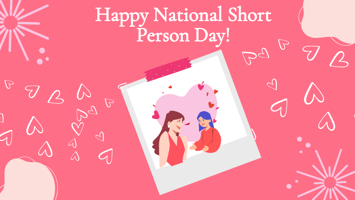 National Short Person Day Image Background Template