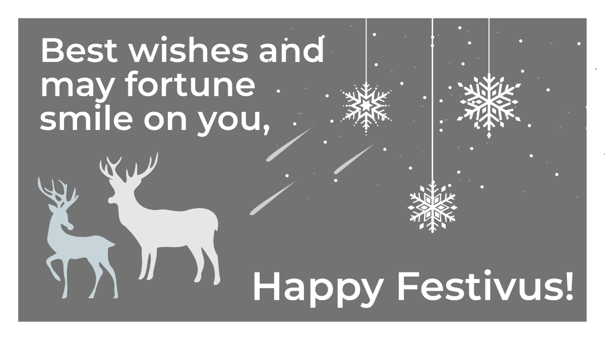 Free Festivus Wishes Background Template