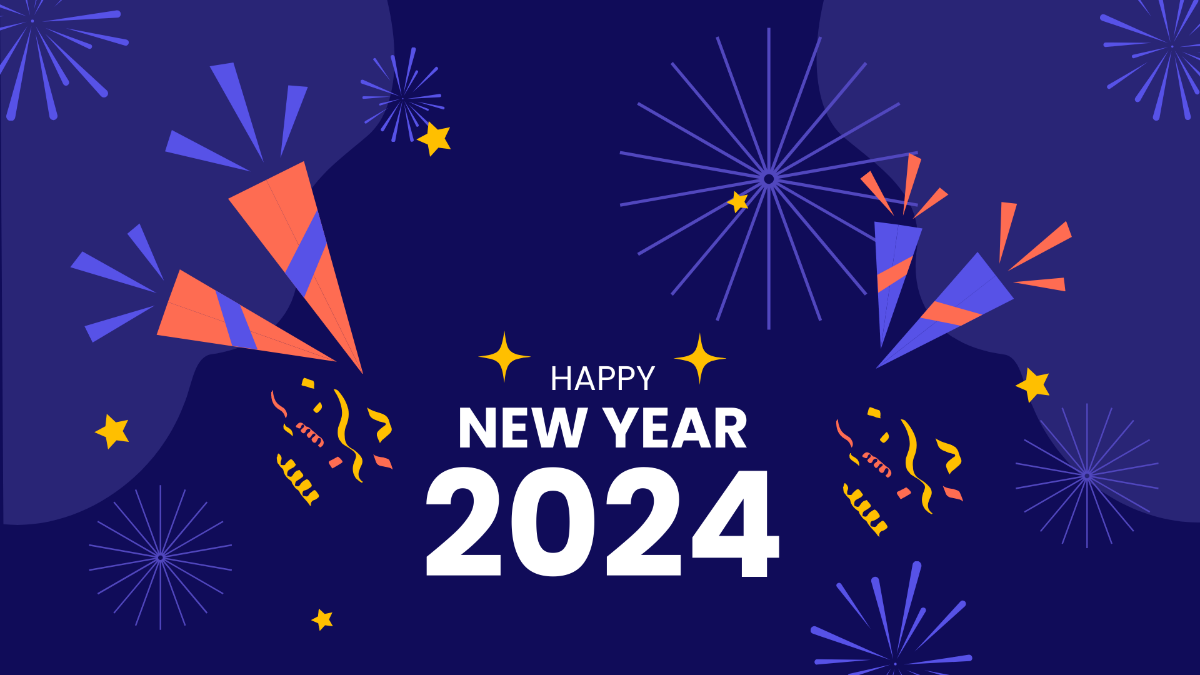 Happy New Year's Day Background Template