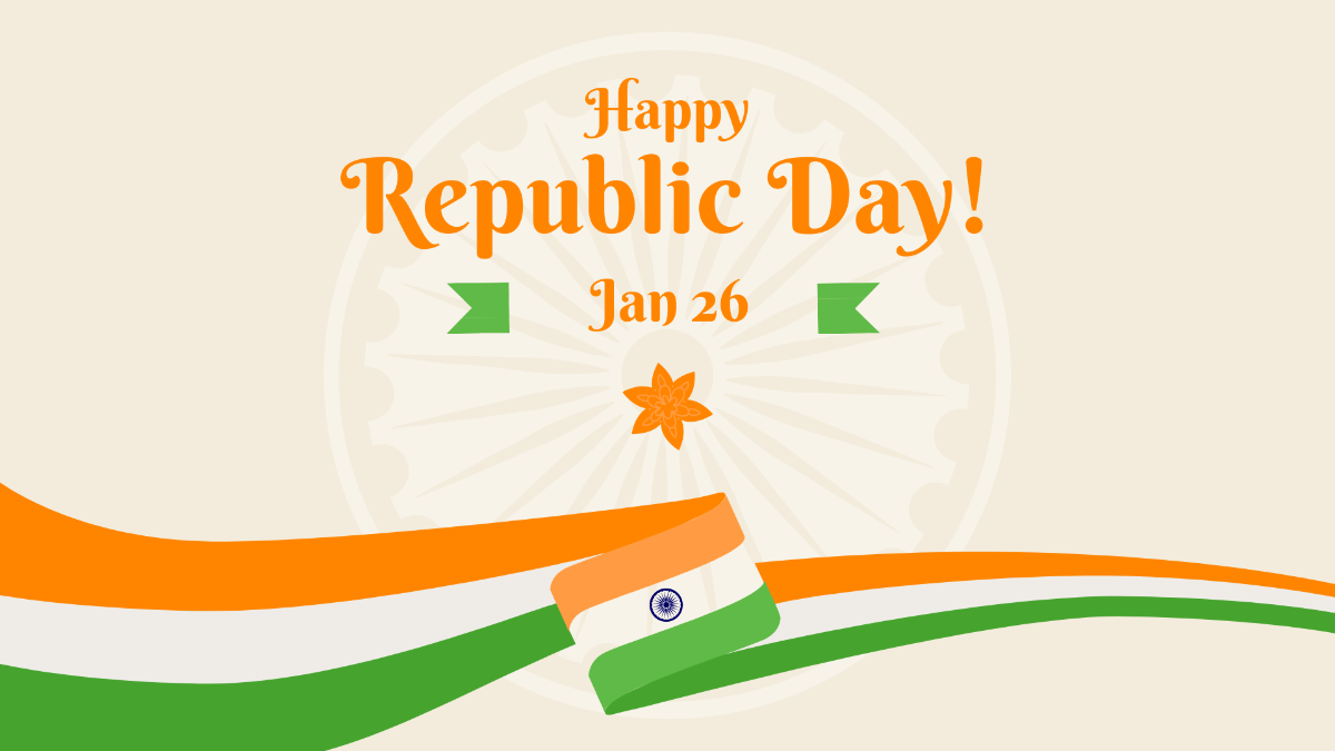 Happy Republic Day Background Template