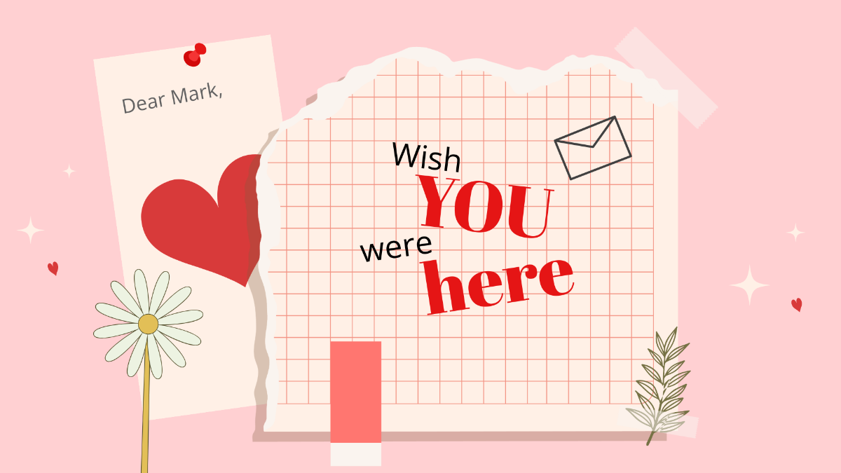 Valentine's Day Wishes Background Template