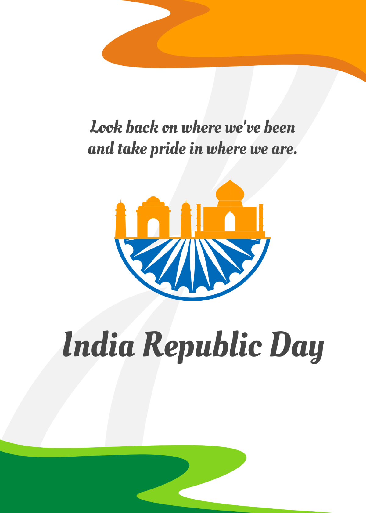 Republic Day Greeting Card Template