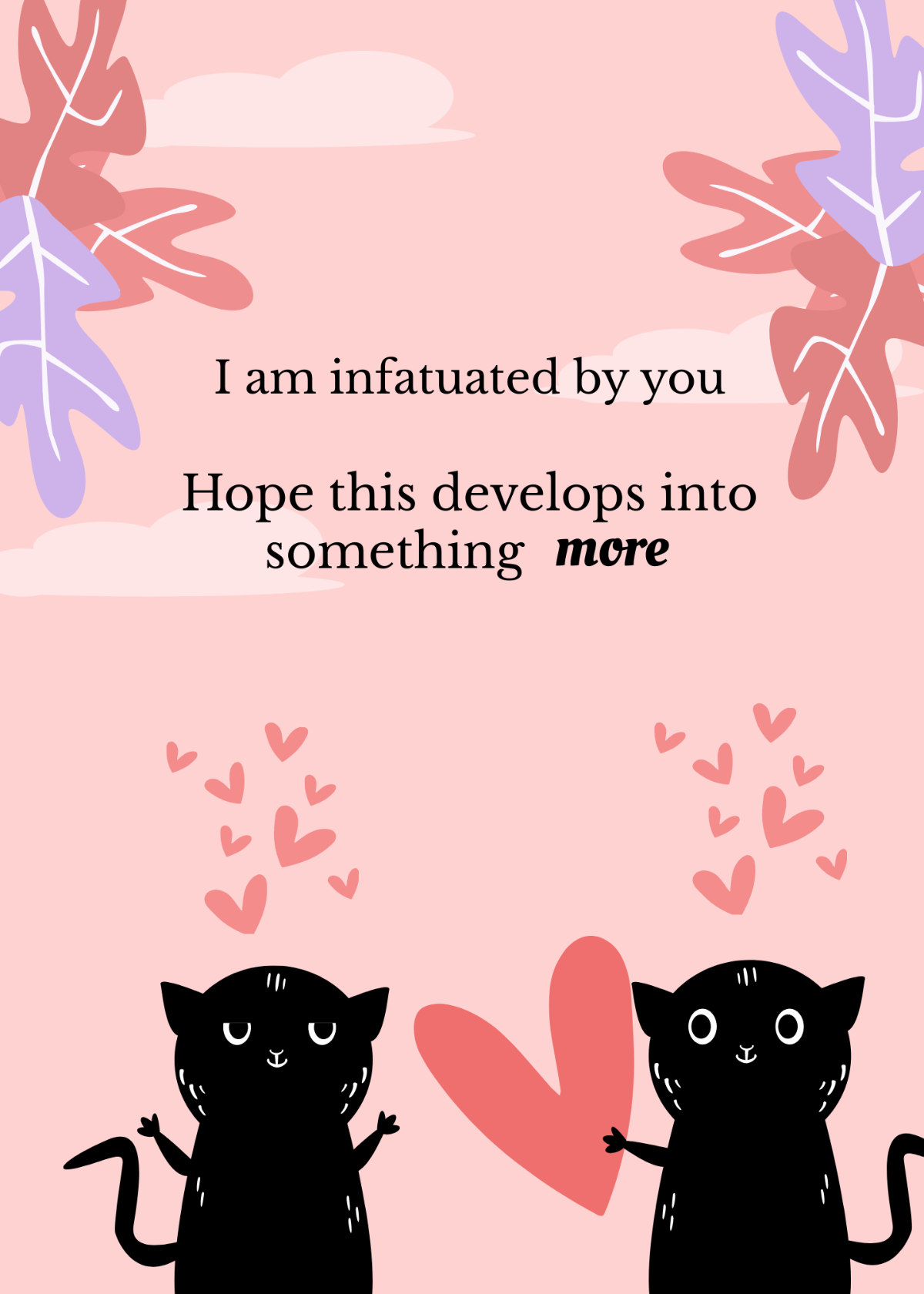 Valentine's Day Greeting Card Template