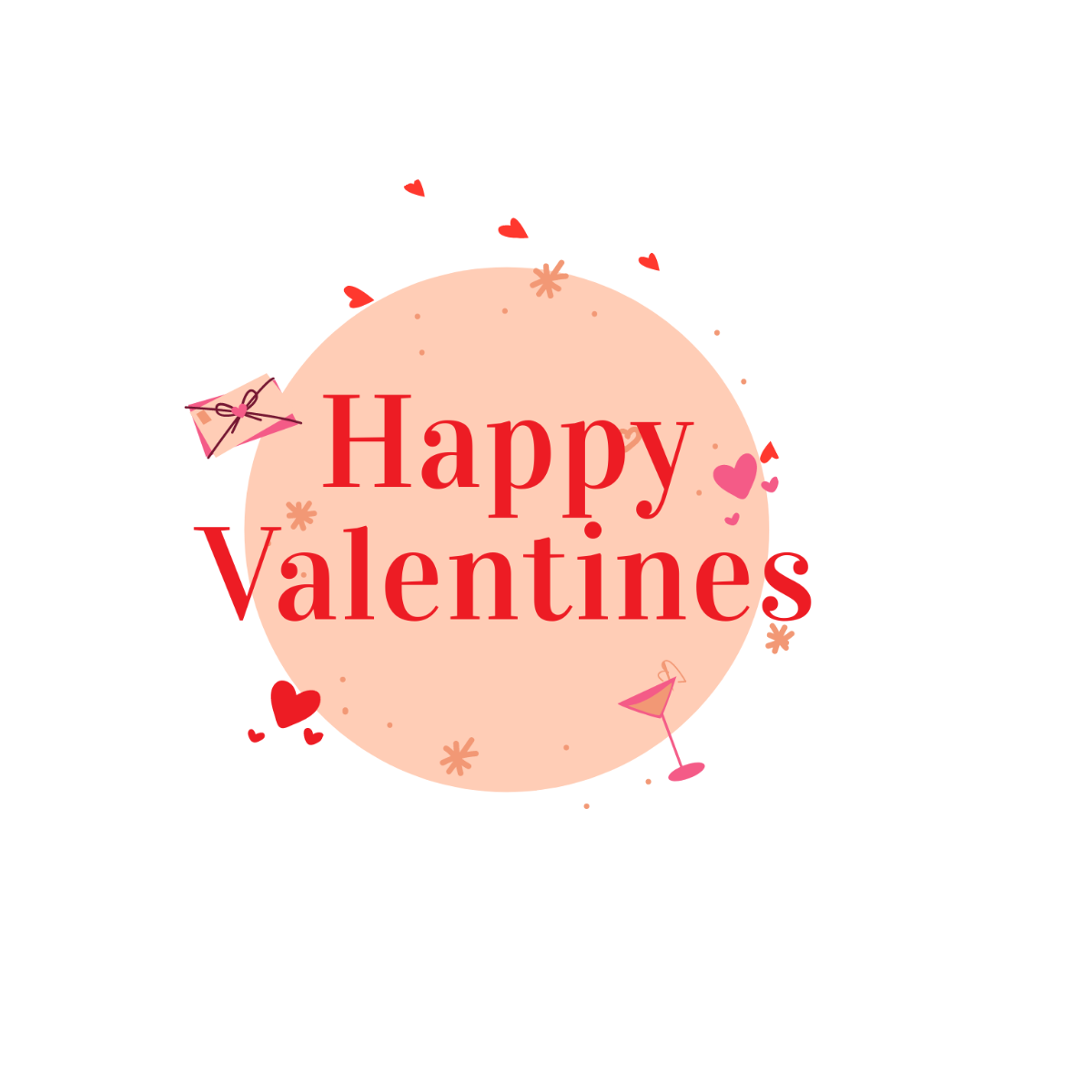 Free Happy Valentine's Day Clipart Template