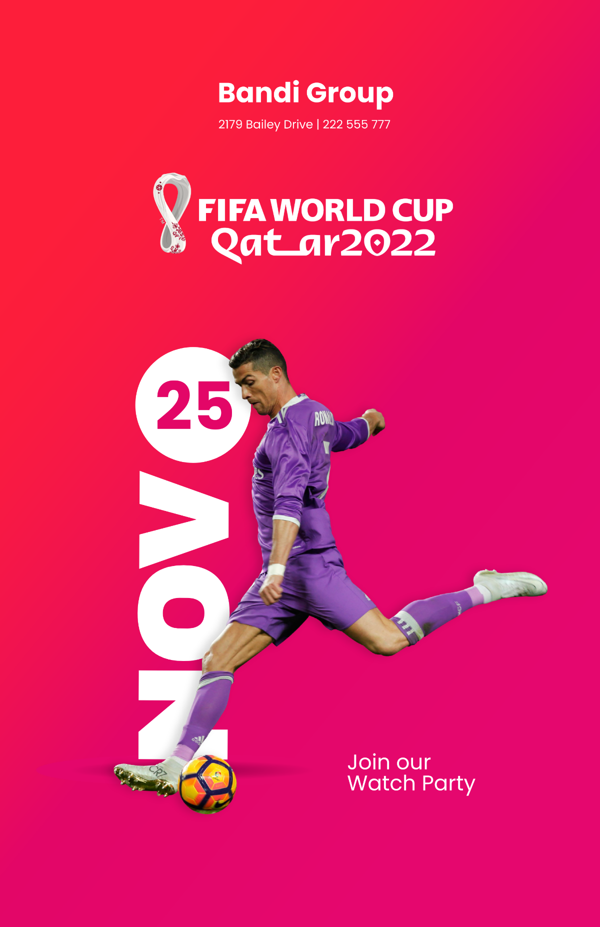 World Cup 2022 Event Poster Template