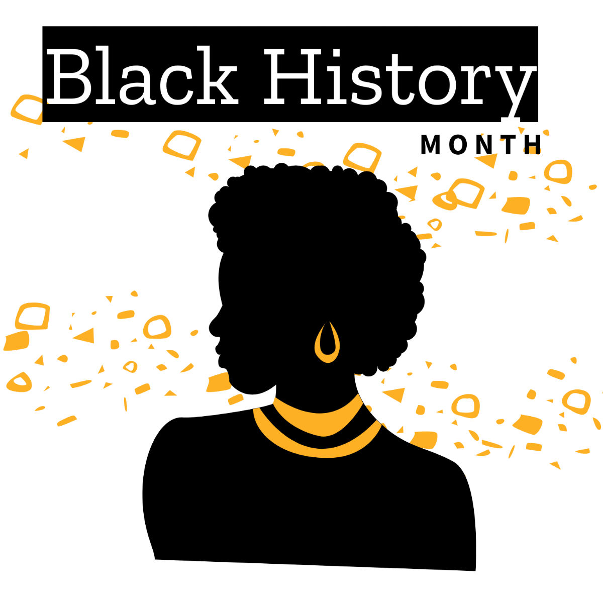 Free Black History Month Vector Template