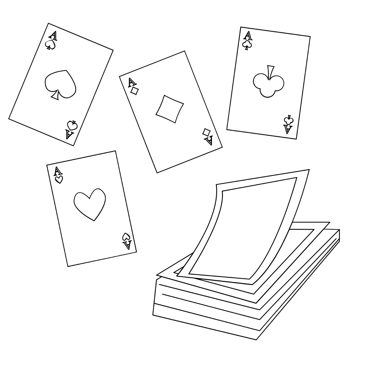 National Card Playing Day Drawing Vector