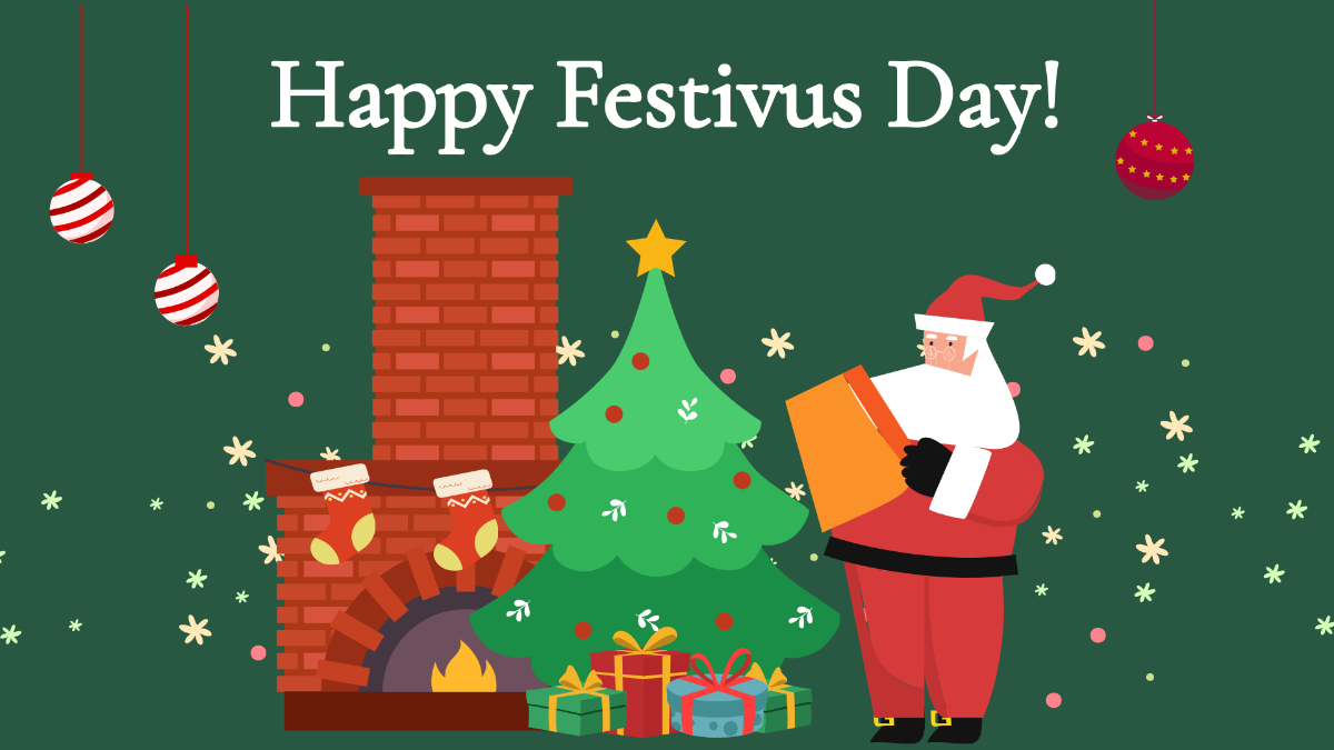 Festivus Day Background Template