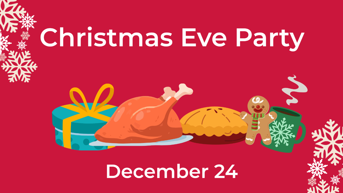 Christmas Eve Flyer Background Template