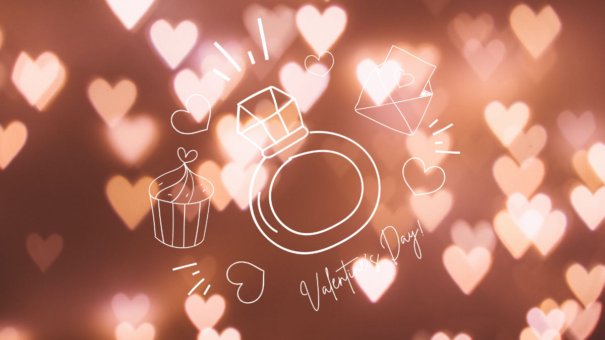 Valentine's Day Blur Background Template