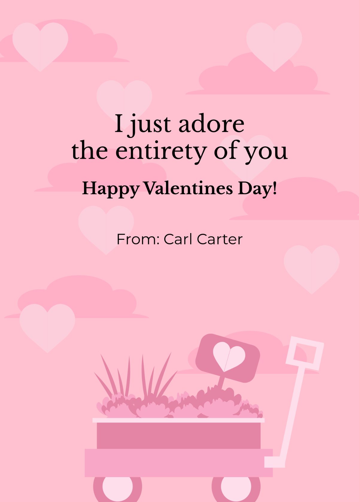 Free Valentines Day Message Template