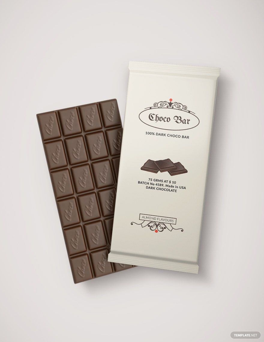 Sample Chocolate Packaging Template